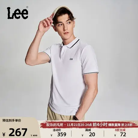 Lee商场同款23新品标准版多色男短袖Polo衫休闲LMT0045544CJ图片