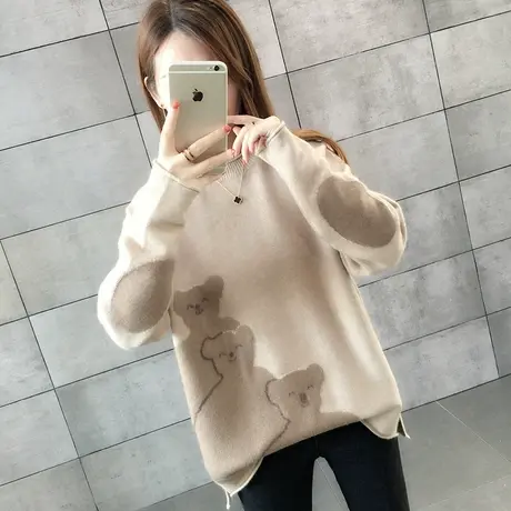 毛衣女装2024年新款春秋季女士春款春装宽松外穿上衣打底衫洋气潮图片