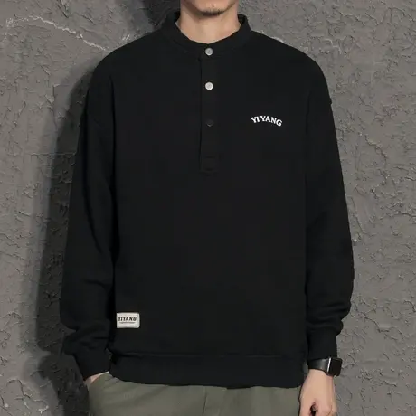 日系潮牌男士卫衣春秋新款宽松潮流ins百搭长袖秋季国潮上衣外套商品大图