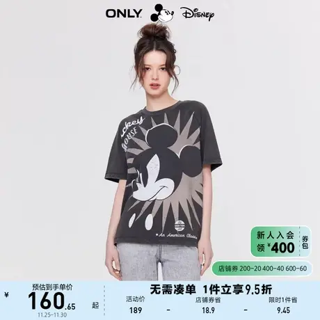 ONLY2023春夏新款迪士尼米奇DISNEY联名圆领短袖T恤女商品大图