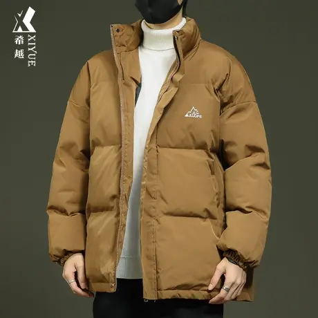 希越保暖立领棉衣男2024冬季新款宽松大码男士面包服户外棉服外套商品大图