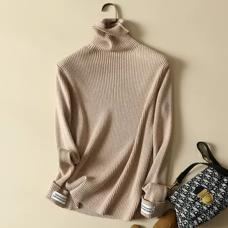 堆堆高领毛衣打底衫女士内搭加厚秋冬2022年新款女装爆款百搭洋气商品大图