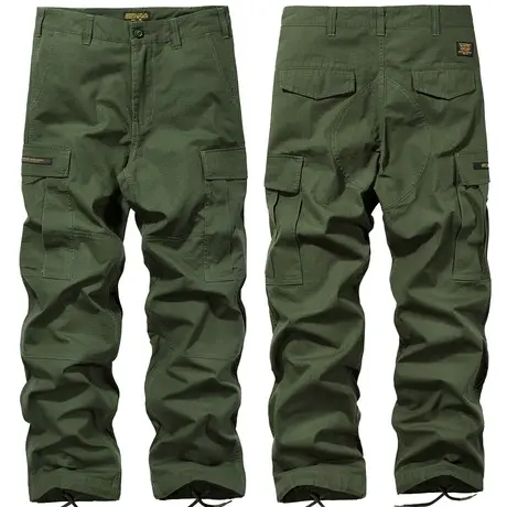 VIP阔腿工装裤男潮牌大码宽松薄款直筒休闲裤日系纯棉长裤子潮牌商品大图