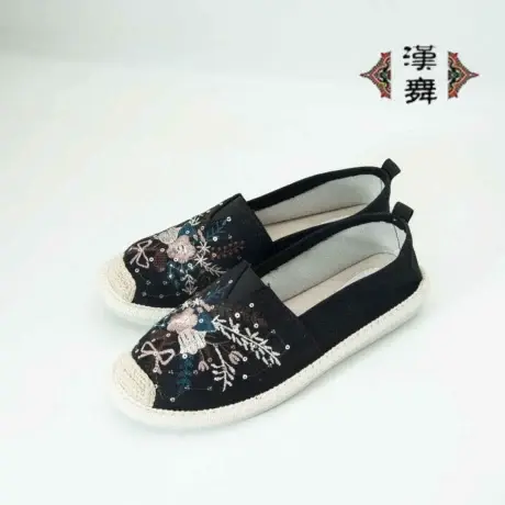 汉舞中国风新款时尚休闲刺绣单鞋23D098图片