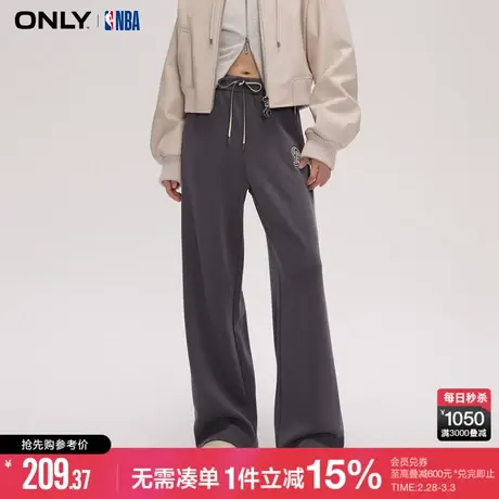 ONLY夏季NBA联名款卫裤时尚百搭运动裤高腰弹力长裤休闲裤子女商品大图