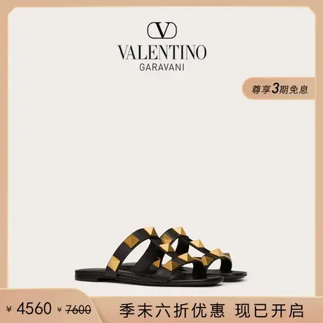 [季末优惠][线上限定]华伦天奴VALENTINO女士 ROMAN STUD平底凉鞋商品大图