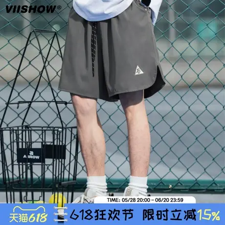 VIISHOW美式户外骑行速干运动短裤男夏季薄款宽松休闲潮牌五分裤商品大图