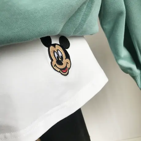 大码半身裙胖mm秋冬女装卫衣打底神器叠穿内搭白边下摆短裙子百搭商品大图