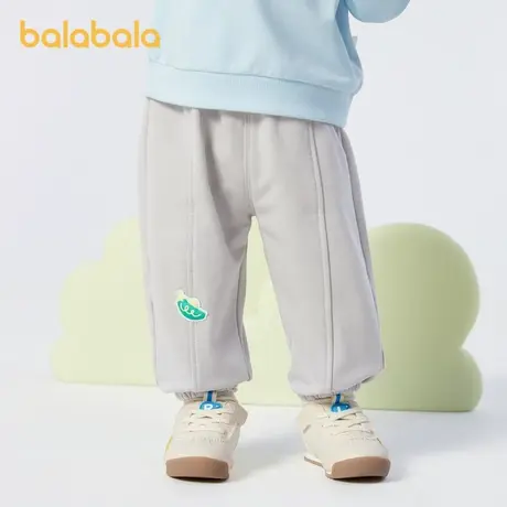 巴拉巴拉宝宝裤子女童秋装2024新款男童长裤婴儿休闲裤外穿卫裤潮商品大图
