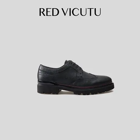 VICUTU威可多男皮鞋舒适牛皮革商务正装西装礼服通勤休闲百搭男鞋商品大图