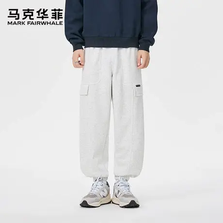 马克华菲卫裤男士春秋工装休闲裤宽松束脚裤长裤潮牌百搭运动裤子商品大图