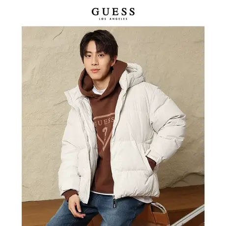 GUESS冬季 男女同款潮牌舒适通勤保暖羽绒服ML4W8892K图片