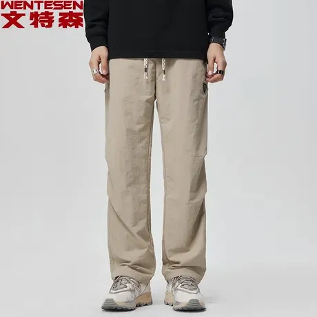 秋季新款男士休闲裤时尚修身直筒裤韩版潮流青年休闲工装哈伦裤商品大图