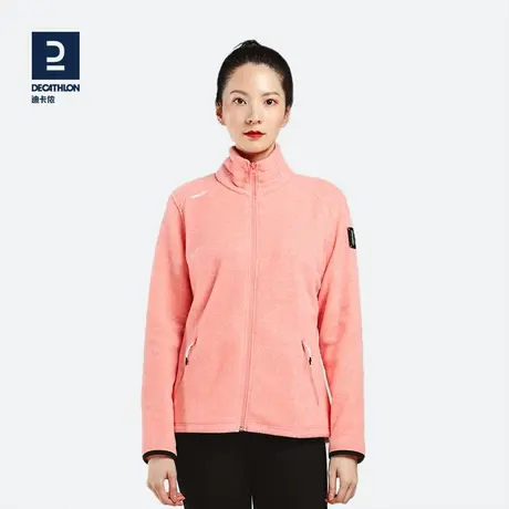 迪卡侬户外抓绒衣女开衫摇粒绒外套内胆加厚保暖防寒帆船ODT1商品大图