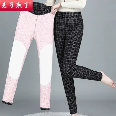 妈妈冬装长裤子加厚新款中老年女裤装棉裤裤老人高腰打底裤奶奶裤商品大图