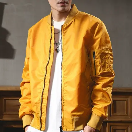 冬潮流宽松立领休闲外套2022年新款时尚简约潮流百搭男士夹克外套图片