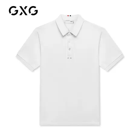 【新款】GXG男装 夏季刺绣休闲短袖POLO衫10C124004C图片