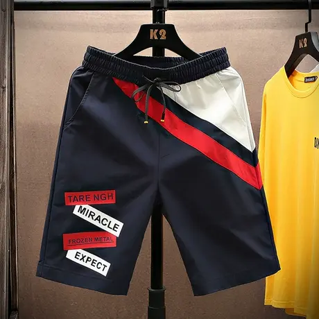 冰丝短裤男休闲薄款潮牌ins5五分沙滩裤夏季大裤衩韩版潮流中裤子商品大图