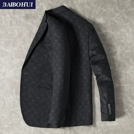 秋冬季西装外套男单件修身韩版潮流款青年帅气休闲小西服男士上衣商品大图