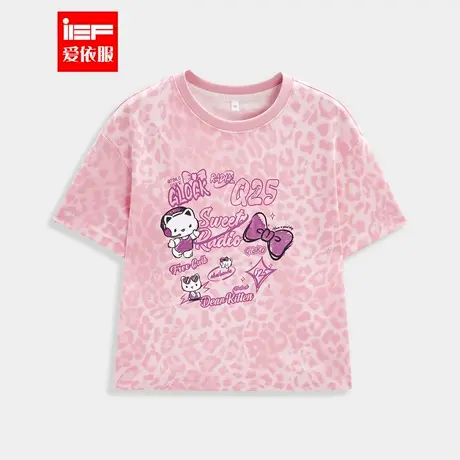 MINIIEF【爱依服童装】2025夏季新款时尚洋气百搭休闲女童短袖图片