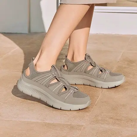 Skechers斯凯奇2025夏季新款女鞋凉鞋厚底增高包头拖鞋户外沙滩鞋图片