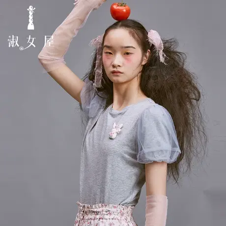 淑女屋官方旗舰店一生二小兔子t恤商品大图