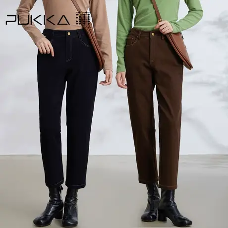 蒲PUKKA 显瘦美拉德穿搭小脚裤女年秋冬装通勤休闲裤子图片