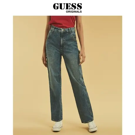 【38上新季】GUESS Originals 女工装风通勤口袋牛仔裤商品大图