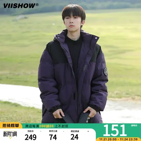 VIISHOW连帽棉服男冬季加厚保暖棉袄冲锋夹克潮牌宽松面包服外套商品大图