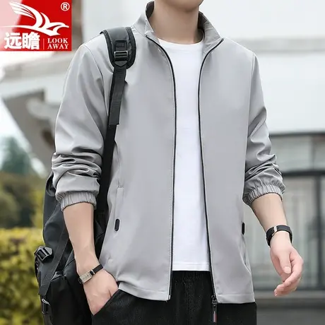 秋季男士外套2023新款立领百搭休闲冲锋衣棒球服潮牌春秋男装夹克商品大图