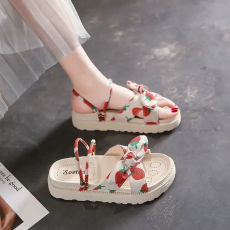 两穿凉鞋女夏外穿2024年新款ins潮配裙子厚底仙女风网红爆款拖鞋图片