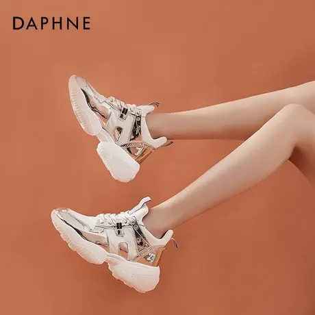 达芙妮老爹鞋女夏季透气厚底2020年新款网红百搭夏季运动休闲鞋潮商品大图