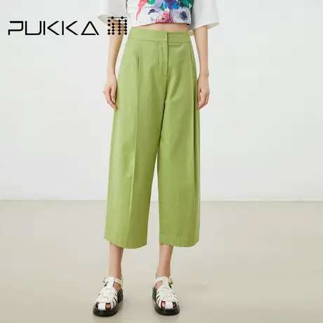 蒲PUKKA 原创设计春夏全棉日系九分气球裤宽松萝卜裤图片