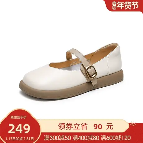 骆驼女鞋年秋季新款气质时尚百搭平底单鞋休闲女乐福鞋图片