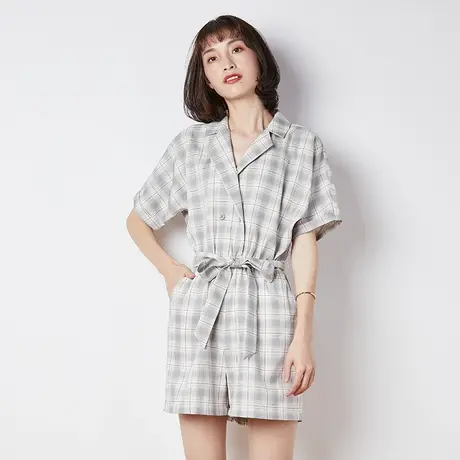 唐狮春夏季女休闲裤连体短裤运动时髦套装宽松显瘦连体裤网红卫裤商品大图