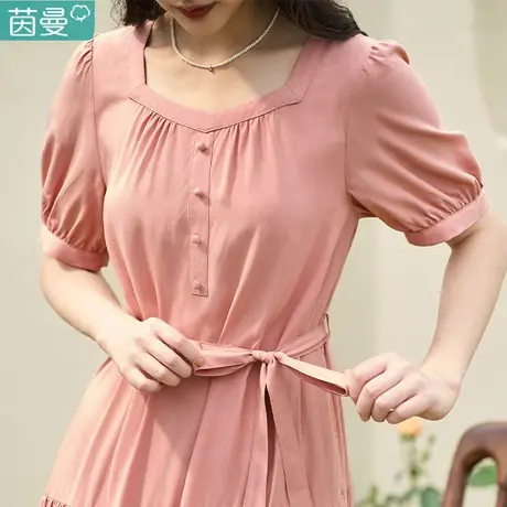 茵茵曼官方旗舰店夏天裙子2023新款女连衣裙高级感气质长裙温柔风图片