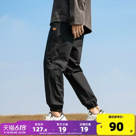 唐狮2024秋季新款工装裤男韩版束脚宽松休闲长裤简约直筒裤子潮流商品大图