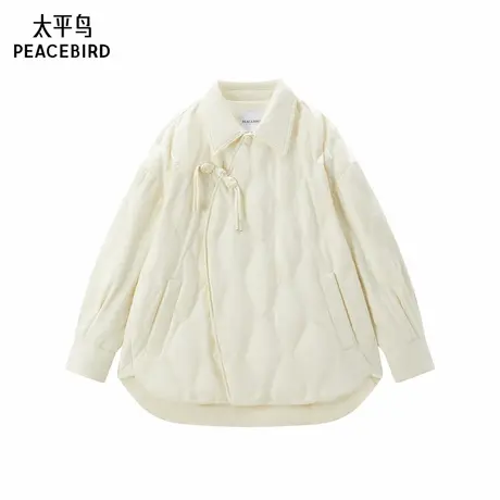 太平鸟新中式提花衬衫羽绒服图片