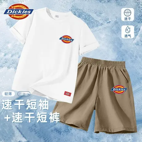 Dickies童装男童速干套装儿童夏季运动t恤男孩2025新款两件套薄A图片