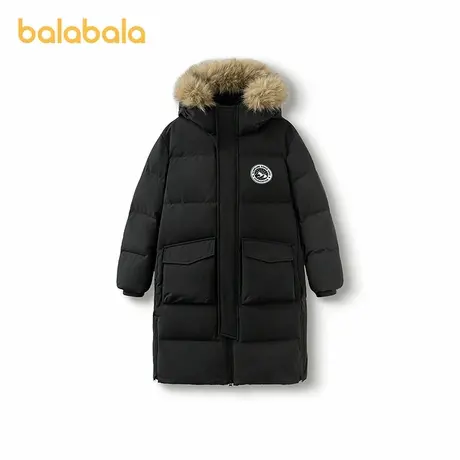 巴拉巴拉balaOne童装儿童羽绒服男女童2025冬季加厚保暖长款外套商品大图