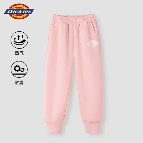 Dickies童装女童春秋款裤子儿童粉色时尚运动裤男孩秋装潮牌长裤A商品大图