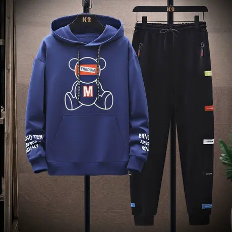 春秋季13青少年卫衣12岁男孩大童男装14初中学生15运动衣服一套装商品大图