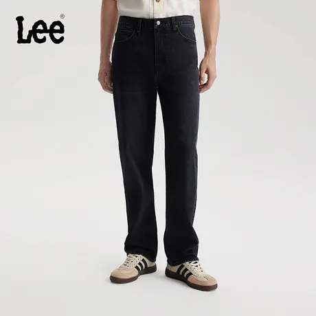 【张凌赫代言】Lee商场同款25秋冬新品753舒适直筒黑灰色男牛仔裤图片