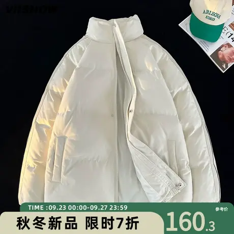 VIISHOW面包服ins潮棉服男冬季2023年新款韩版宽松棉衣棉袄男外套商品大图