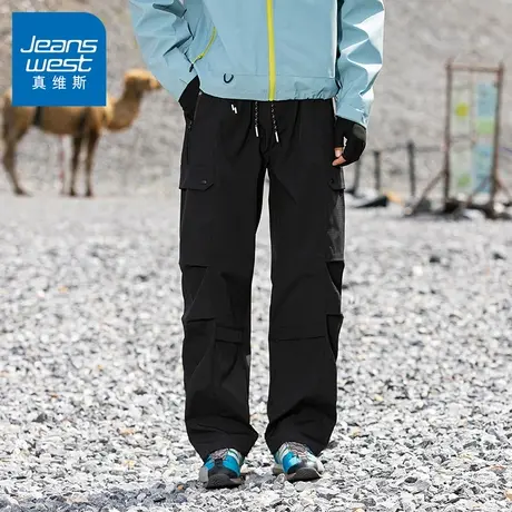 N5真维斯男士工装裤2025新款秋季潮流宽松户外潮牌冲锋裤男款裤子商品大图