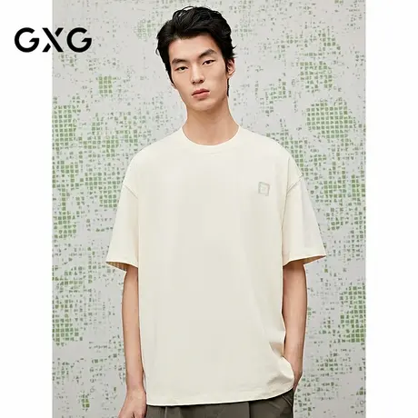 [商场同款]GXG男装 圆领T恤印花短袖针织25夏新品G25X442119商品大图
