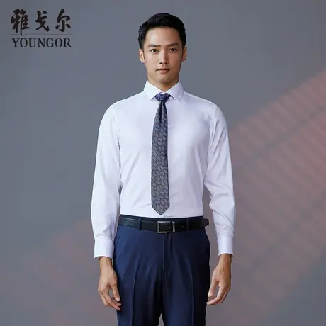 【商场同款】雅戈尔男士长袖衬衫春季新款官方商务休闲衬衫S3467图片