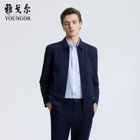 雅戈尔奥莱 羽绒服男翻领经典简约款可脱卸内胆两穿鹅绒羽绒服商品大图