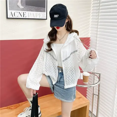 户外透气超薄防晒衣女夏季韩版宽松大码薄款冰丝夏天空调衫外套潮图片