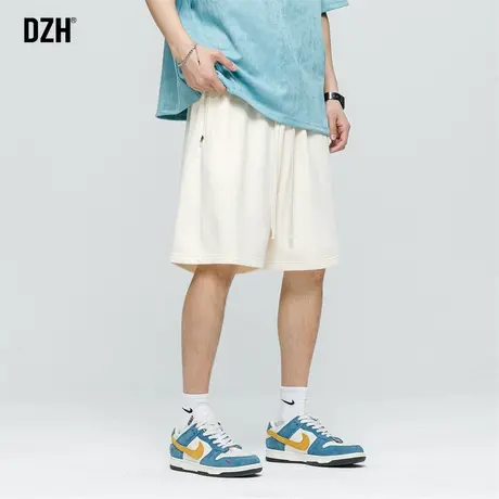 男士运动短裤篮球美式五分裤男夏季米白色裤子休闲百搭大裤衩中裤图片